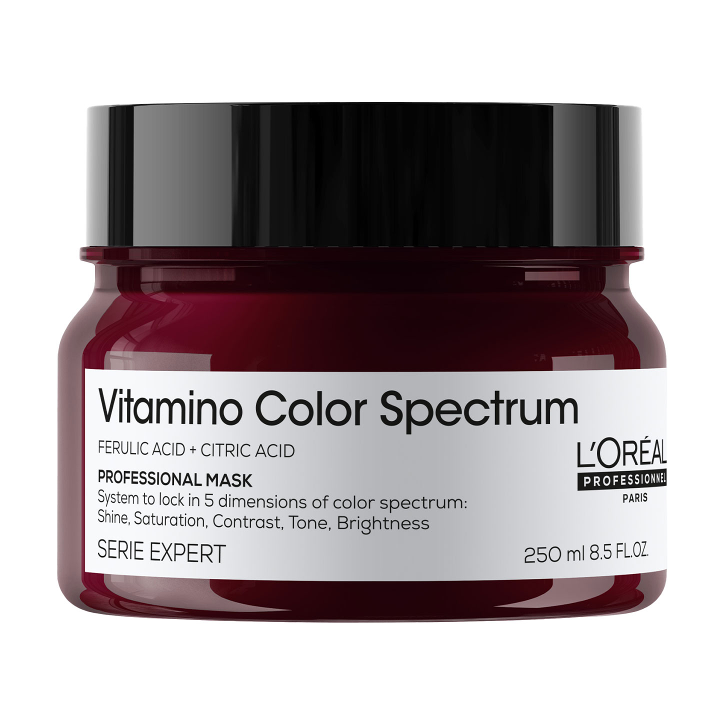 Професійна маска L'Oreal Professionnel Serie Expert Vitamino Color Spectrum Professional Mask для сяючого блиску та збереження 5 вимірів колірного спектру після фарбування волосся, 250 мл
